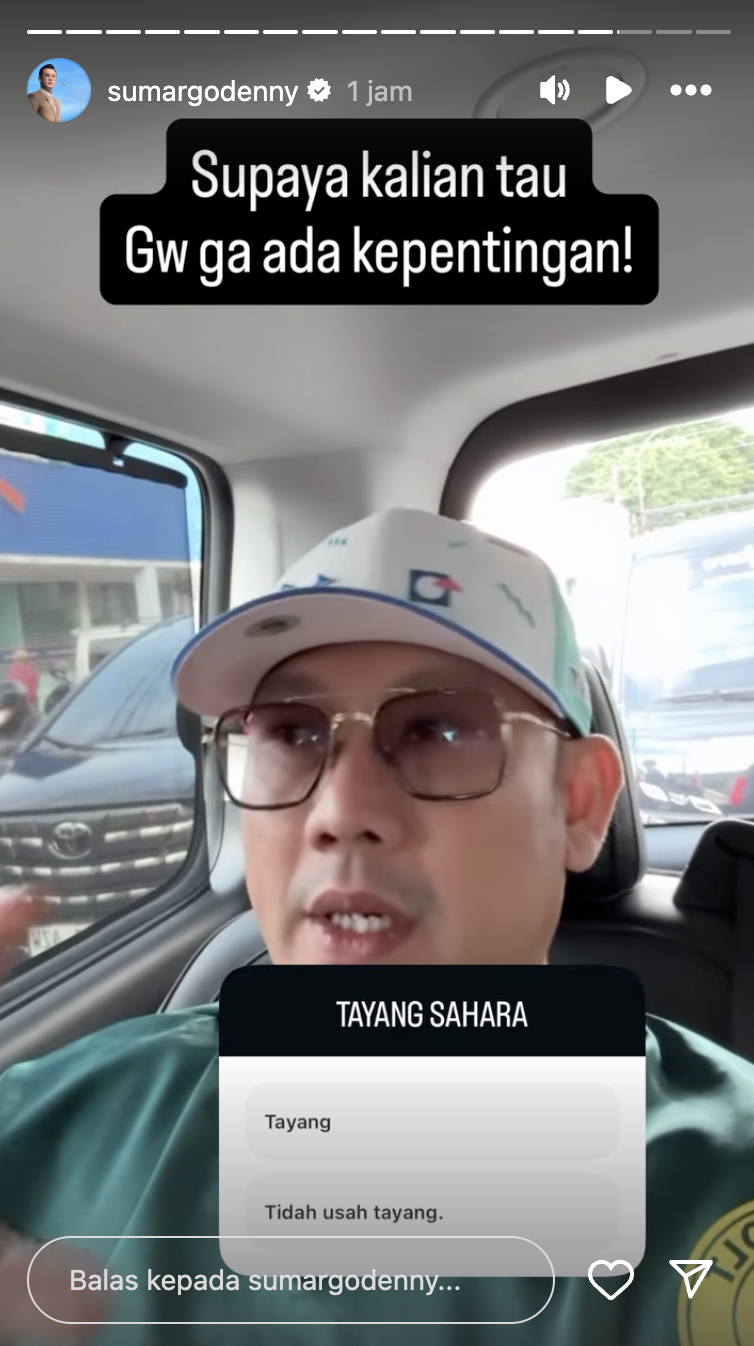 Denny Sumargo buka voting